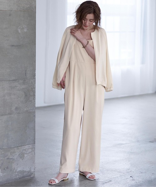 ツイルキャミオールインワン