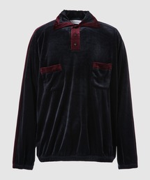 SASQUATCHfabrix. | VELOUR RETRO L/S POLO(ポロシャツ)