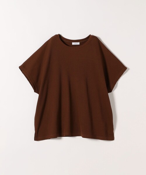 SHIPS any(シップス エニィ)の「SHIPS any:〈洗濯機可能〉ワッフル ワイド TEE(Tシャツ/カットソー・レディース・チャコールグレー/ライトグレー/ホワイト/ブラック/キャメル/イエロー/ブラウン/ライトグレー系1・ONE SIZE)」の16枚目の写真
