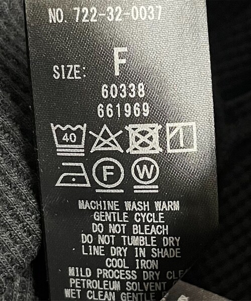 SHIPS any(シップス エニィ)の「SHIPS any:〈洗濯機可能〉ワッフル ワイド TEE(Tシャツ/カットソー・レディース・チャコールグレー/ライトグレー/ホワイト/ブラック/キャメル/イエロー/ブラウン/ライトグレー系1・ONE SIZE)」の9枚目の写真