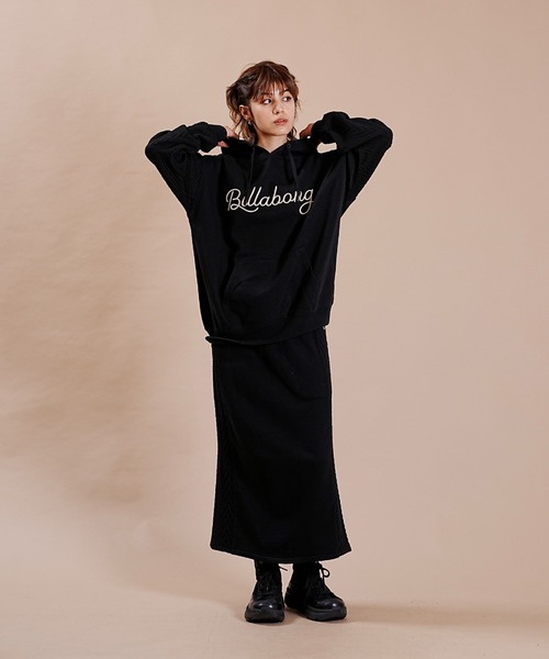 BILLABONG(ビラボン)の「BILLABONG/ビラボン スウェットスカート タイト スリット BD014-618(スカート・レディース・ブラック/ホワイト・L/M)」の11枚目の写真
