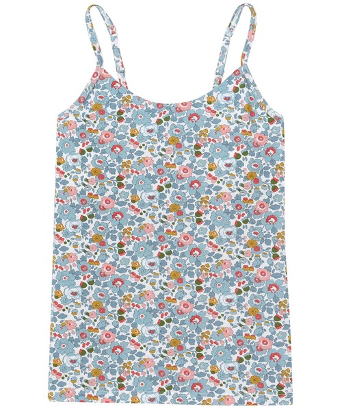 une nana cool（ウンナナクール）の「MADE WITH LIBERTY FABRIC カップ付きキャミソール（その他アンダーウェア/インナー・レディース・クリーム/ブルー/サックスブルー/ピンク・M/L）」の3枚目の写真