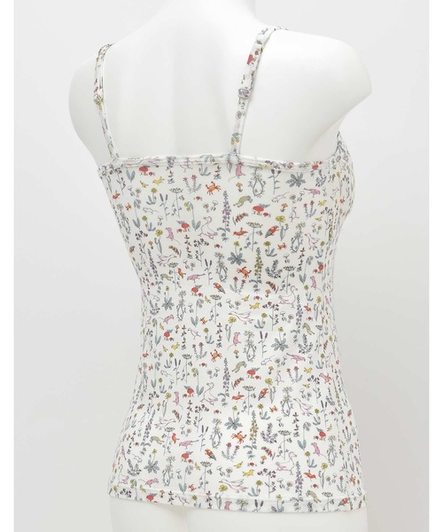 une nana cool（ウンナナクール）の「MADE WITH LIBERTY FABRIC カップ付きキャミソール（その他アンダーウェア/インナー・レディース・クリーム/ブルー/サックスブルー/ピンク・M/L）」の11枚目の写真