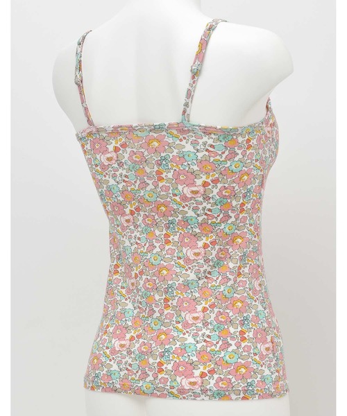 une nana cool（ウンナナクール）の「MADE WITH LIBERTY FABRIC カップ付きキャミソール（その他アンダーウェア/インナー・レディース・クリーム/ブルー/サックスブルー/ピンク・M/L）」の9枚目の写真