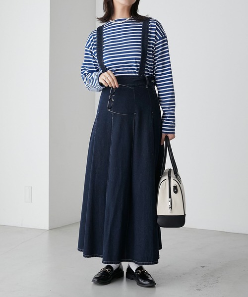 ボックスプリーツデニムスカート シェリエ　美品 MM6 Maison Margiela｜ボックスプリーツデニムスカート