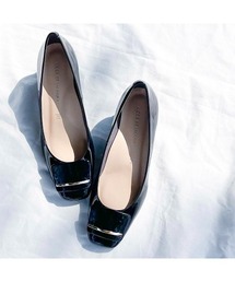 Mode et Jacomo（モードエジャコモ）の「【steady4月号掲載】【レイン対応】バックルモチーフスクエアトゥパンプス（パンプス）」