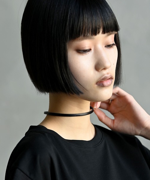 funda mine（ファンダマイン）の「funda mine ［made in Japan］レザーチョーカー（チョーカー・メンズ・ブラック・FREE）」の4枚目の写真