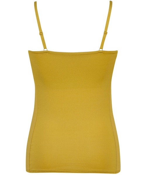 WING(ウイング)の「「シンクロブラトップ」カップ付きキャミソール(キャミソール・レディース・グレー/マスタード/グリーン・M/L)」の9枚目の写真