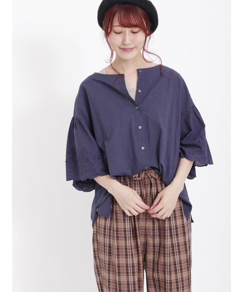 Samansa Mos2（サマンサ モスモス）の「袖立体刺繍レース前後2WAY