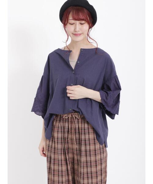 Samansa Mos2（サマンサ モスモス）の「袖立体刺繍レース前後2WAY