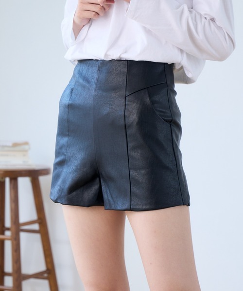 Ansdotsloevner ショートパンツ 3color 】サイドラインパイピングスウェットショートパンツ