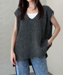 Per sist ence | ウールMIXシャギーVネックベスト(ベスト)