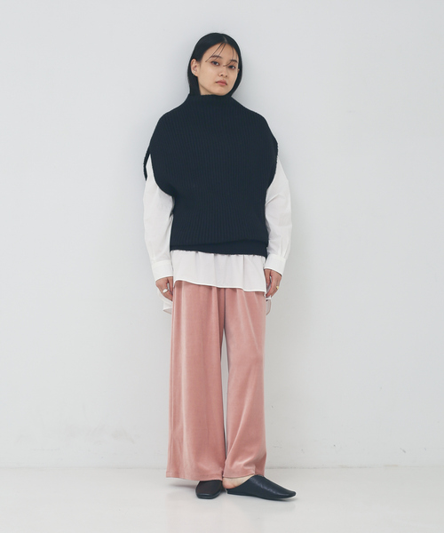 collex(コレックス)の「【手洗い可能】前後2WAYニットベスト(ニット/セーター・レディース・ブラック/イエロー/アイボリー・フリー)」の8枚目の写真