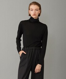 【洗える】 スムージータートル ニット
