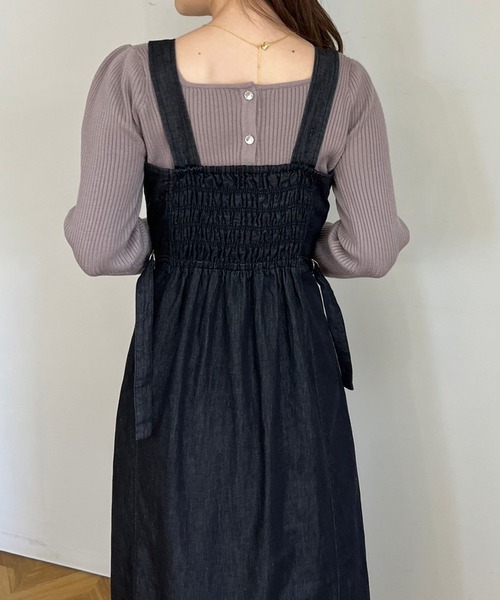 one after another NICE CLAUP（ワンアフターアナザーナイスクラップ）の「マルチウェイセットワンピース（ワンピース・レディース・ブラック/アイボリー/グレー・FREE）」の22枚目の写真