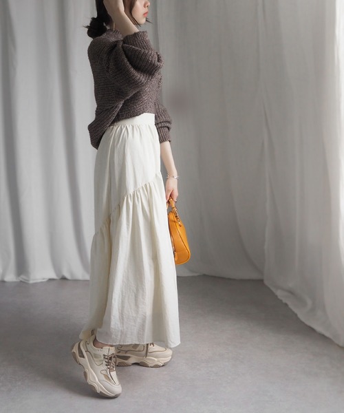 minia(ミニア)の「コンビカラー厚底スニーカー(スニーカー・レディース・ベージュ/ブラック×ホワイト・S/M/L/LL)」の20枚目の写真