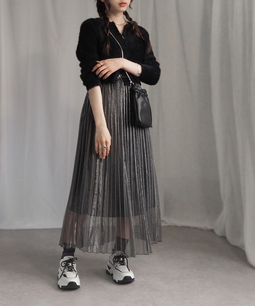 minia(ミニア)の「コンビカラー厚底スニーカー(スニーカー・レディース・ベージュ/ブラック×ホワイト・S/M/L/LL)」の7枚目の写真