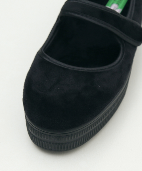 ALBEROLA(アルベローラ)の「【WEB限定】【ALBEROLA】ベルベットメリージェーン 厚底シューズ(パンプス・レディース・ブラック/ベージュ・36/37/38)」の5枚目の写真