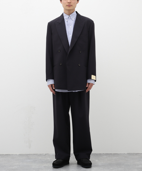 FARAH(ファーラー)の「【FARAH / ファーラー】Three Tuck Wide Pants(スラックス・メンズ・ネイビー・34/32/30)」の3枚目の写真