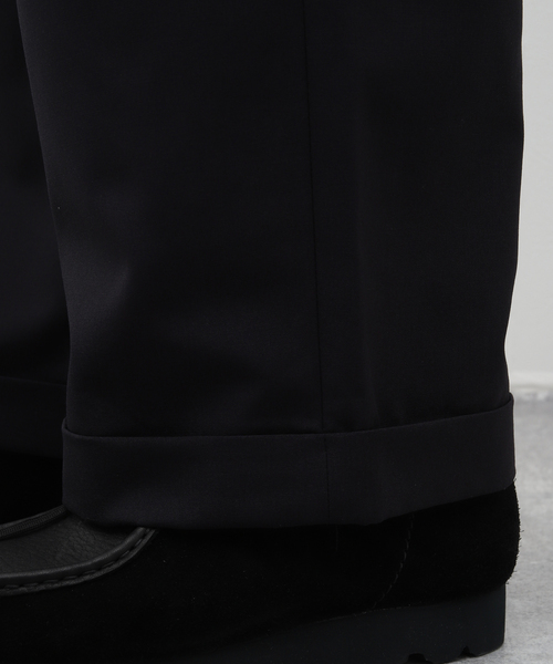 FARAH(ファーラー)の「【FARAH / ファーラー】Three Tuck Wide Pants(スラックス・メンズ・ネイビー・34/32/30)」の15枚目の写真