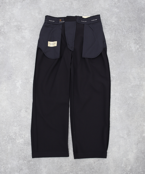 FARAH(ファーラー)の「【FARAH / ファーラー】Three Tuck Wide Pants(スラックス・メンズ・ネイビー・34/32/30)」の21枚目の写真