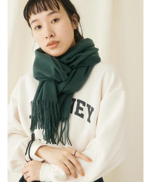 CRAFT STANDARD BOUTIQUE（クラフトスタンダードブティック）の「カラーストール（マフラー・レディース・グリーン/ブルー/ライトグレー/レッド/オフホワイト・FREE）」の13枚目の写真