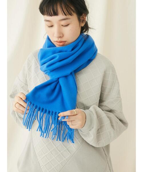 CRAFT STANDARD BOUTIQUE（クラフトスタンダードブティック）の「カラーストール（マフラー・レディース・グリーン/ブルー/ライトグレー/レッド/オフホワイト・FREE）」の14枚目の写真