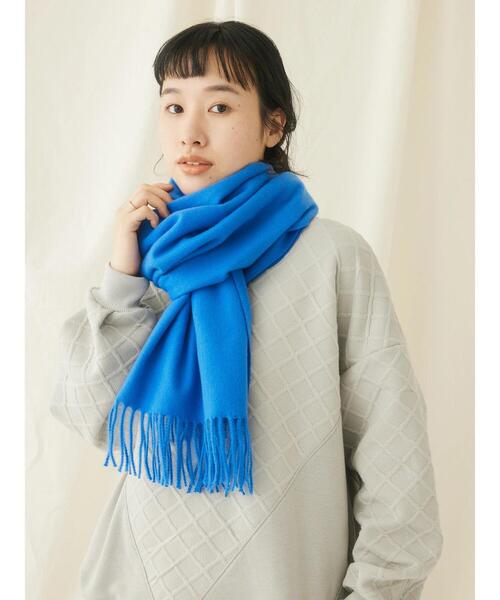 CRAFT STANDARD BOUTIQUE（クラフトスタンダードブティック）の「カラーストール（マフラー・レディース・グリーン/ブルー/ライトグレー/レッド/オフホワイト・FREE）」の19枚目の写真