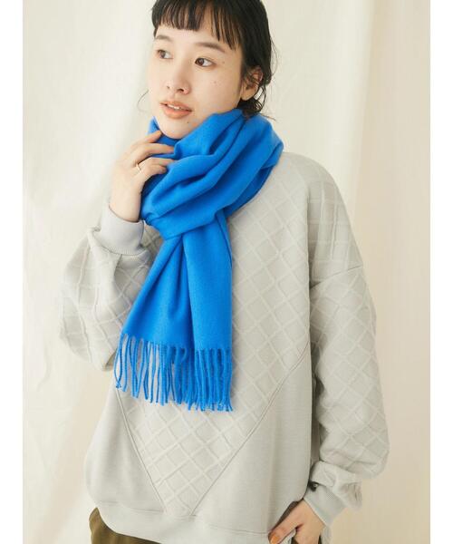 CRAFT STANDARD BOUTIQUE（クラフトスタンダードブティック）の「カラーストール（マフラー・レディース・グリーン/ブルー/ライトグレー/レッド/オフホワイト・FREE）」の20枚目の写真