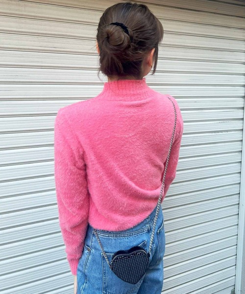 frunco(フランコ)の「【ZOZO限定】ハイネックシャギーニット(ニット/セーター・レディース・ホワイト/ピンク/ブルー/ブラック・FREE)」の5枚目の写真