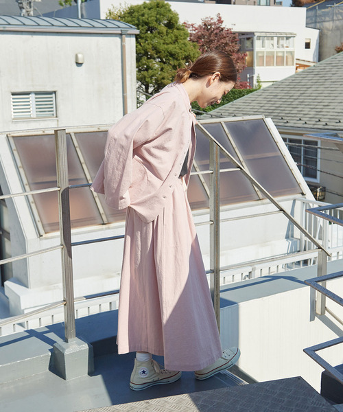 PAR ICI（パーリッシィ）の「シボコットン 切り替えスカート (セットアップ対応)（スカート・レディース・その他/チャコールグレー/ピンク・FREE）」の16枚目の写真