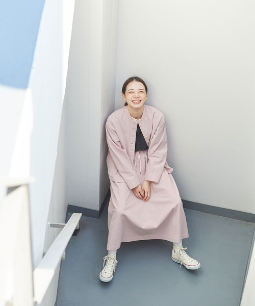 PAR ICI（パーリッシィ）の「シボコットン 切り替えスカート (セットアップ対応)（スカート・レディース・その他/チャコールグレー/ピンク・FREE）」の18枚目の写真