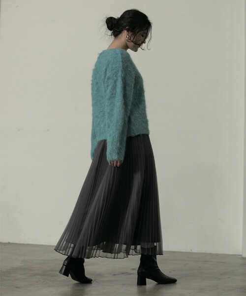 OPAQUE.CLIP（オペークドットクリップ）の「◆ふわふわ起毛シャギーニット【洗濯機洗い可】（ニット/セーター・レディース・ライトブルー/グレー/ライトベージュ・38/40/42）」の11枚目の写真