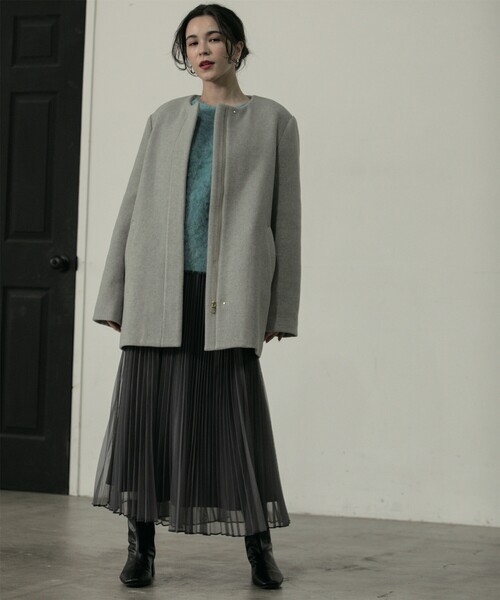 OPAQUE.CLIP（オペークドットクリップ）の「◆ふわふわ起毛シャギーニット【洗濯機洗い可】（ニット/セーター・レディース・ライトブルー/グレー/ライトベージュ・38/40/42）」の13枚目の写真