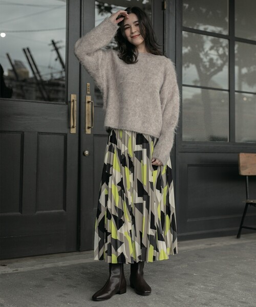 OPAQUE.CLIP（オペークドットクリップ）の「◆ふわふわ起毛シャギーニット【洗濯機洗い可】（ニット/セーター・レディース・ライトブルー/グレー/ライトベージュ・38/40/42）」の18枚目の写真