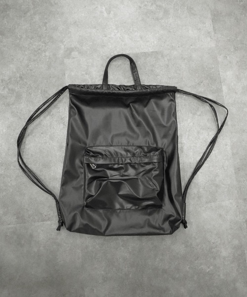 LVEU.(ラブユ.)の「【LVEU.】モードテイストナップサック / バッグ 鞄 BAG リュック ナップサック 合皮 ブラック シルバー ZOZOTOWN限定(バックパック/リュック・レディース・ブラック/シルバー・FREE)」の16枚目の写真