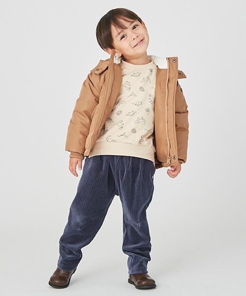 petit main（プティマイン）の「コーデュロイテーパードパンツ（その他パンツ・キッズ・ダークグリーン/ベージュ/ブラック/キナリ・110cm/120cm/80ｃｍ/90cm/100cm/130cm）」の4枚目の写真