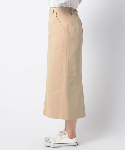 Grand PARK（グランドパーク）の「ロング丈ベイカースカート（スカート・レディース・ベージュ/ネイビー/カーキ・FREE）」の17枚目の写真