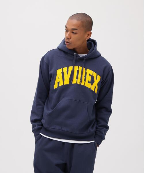 AVIREX(アヴィレックス)の「【DAILY/デイリー】PULLOVER SWEAT PARKA LOGO / プルオーバー スウェット パーカー ロゴ / AVIREX / アヴィレックス(パーカー・メンズ・ブラック/ネイビー/その他17/ホワイト系2・L/M/2XL/XL)」の3枚目の写真
