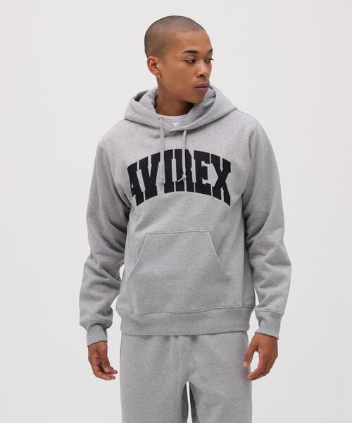 AVIREX(アヴィレックス)の「【DAILY/デイリー】PULLOVER SWEAT PARKA LOGO / プルオーバー スウェット パーカー ロゴ / AVIREX / アヴィレックス(パーカー・メンズ・ブラック/ネイビー/その他17/ホワイト系2・L/M/2XL/XL)」の4枚目の写真