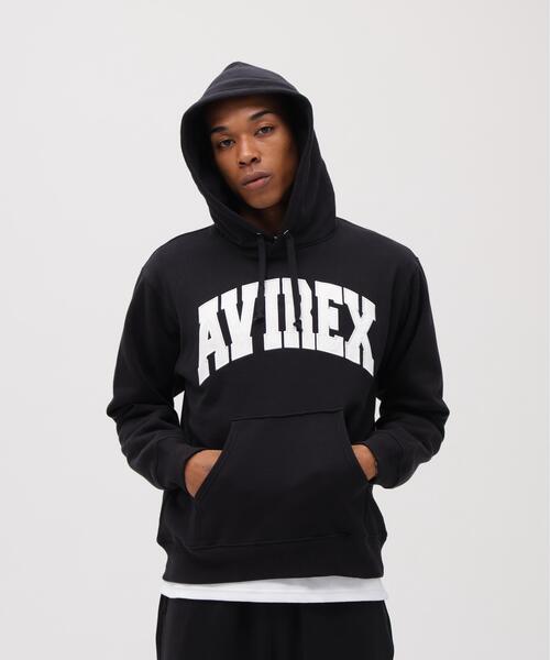 AVIREX(アヴィレックス)の「【DAILY/デイリー】PULLOVER SWEAT PARKA LOGO / プルオーバー スウェット パーカー ロゴ / AVIREX / アヴィレックス(パーカー・メンズ・ブラック/ネイビー/その他17/ホワイト系2・L/M/2XL/XL)」の1枚目の写真