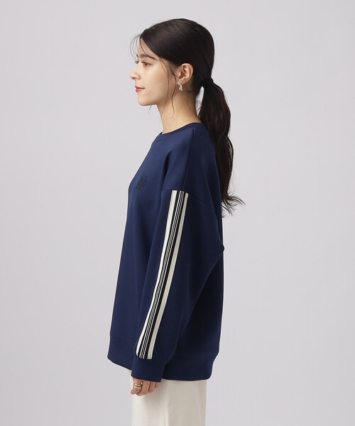 Cutie Blonde（キューティーブロンド）の「◆なめらかタッチ ライン入りデザインダンボールトップス（Tシャツ/カットソー・レディース・ブルー系その他/ホワイト系/ブラック・03/04/02）」の20枚目の写真