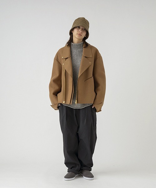 SUBLIME（サブライム）の「【SUBLIME / サブライム】フェイクレザー セーラーハット キャンプ アウトドア ユニセックス 大人カジュアル（ハット・レディース・キャメル/カーキ/グレー・FREE）」の5枚目の写真