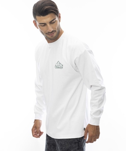 BILLABONG（ビラボン）の「BILLABONG メンズ 【A/Div.】 ADIV LS ロンT 【2024年春夏モデル】/ビラボンマウンテンモチーフバックプリントリラックスフィットロングスリーブカットソー（Tシャツ/カットソー・メンズ・ホワイト/オフホワイト/グリーン系その他・LARGE/X-LARGE/MEDIUM）」の5枚目の写真