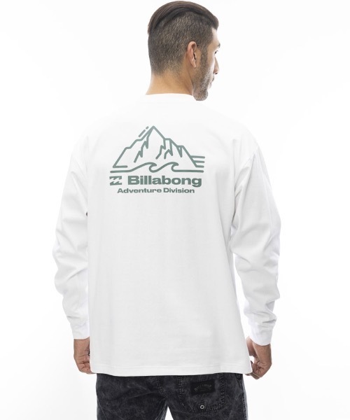 BILLABONG（ビラボン）の「BILLABONG メンズ 【A/Div.】 ADIV LS ロンT 【2024年春夏モデル】/ビラボンマウンテンモチーフバックプリントリラックスフィットロングスリーブカットソー（Tシャツ/カットソー・メンズ・ホワイト/オフホワイト/グリーン系その他・LARGE/X-LARGE/MEDIUM）」の6枚目の写真