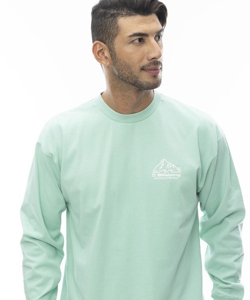 BILLABONG（ビラボン）の「BILLABONG メンズ 【A/Div.】 ADIV LS ロンT 【2024年春夏モデル】/ビラボンマウンテンモチーフバックプリントリラックスフィットロングスリーブカットソー（Tシャツ/カットソー・メンズ・ホワイト/オフホワイト/グリーン系その他・LARGE/X-LARGE/MEDIUM）」の10枚目の写真