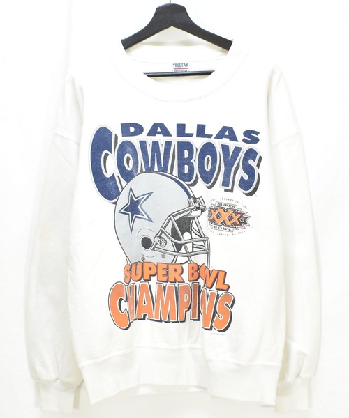 【ヴィンテージ古着】90's NFL Dallas Cowboys プリント クルーネックスウェット USA製（スウェット）｜NBA/NFL/NHL/MLB（エヌビーエーエヌエフエルエヌエイチエルエムエルビー）