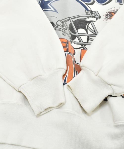 NBA/NFL/NHL/MLB（エヌビーエーエヌエフエルエヌエイチエルエムエルビー）の「【ヴィンテージ古着】90's NFL Dallas Cowboys プリント クルーネックスウェット USA製（スウェット・メンズ・ホワイト・LARGE）」の6枚目の写真