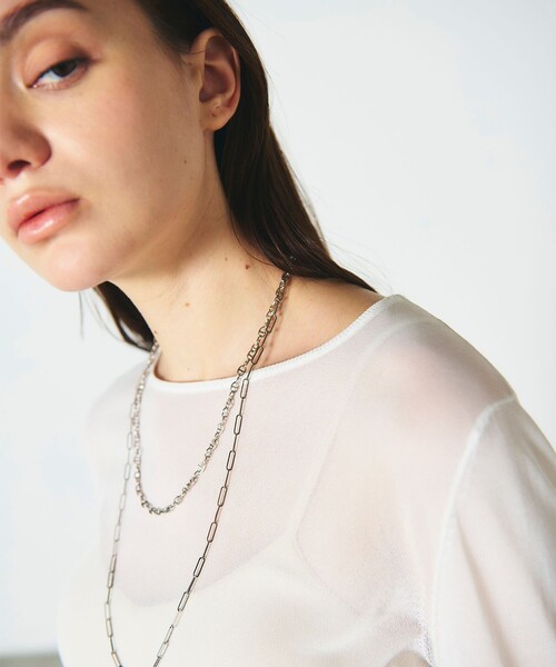 GRACE CONTINENTAL（グレースコンチネンタル）の「アンカーチェーンネックレス（ネックレス・レディース・シルバー/ゴールド・FREE）」の4枚目の写真