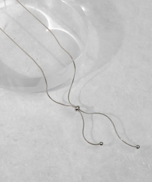 blackdia ocean(ブラックダイヤオーシャン)の「blackdia ocean 金属アレルギー対応 スライダーボウタイネックレス(ネックレス・レディース・シルバー/ゴールド/ピンクゴールド/シルバー系その他/ゴールド系その他/ピンク系その他・FREE/68cm)」の17枚目の写真